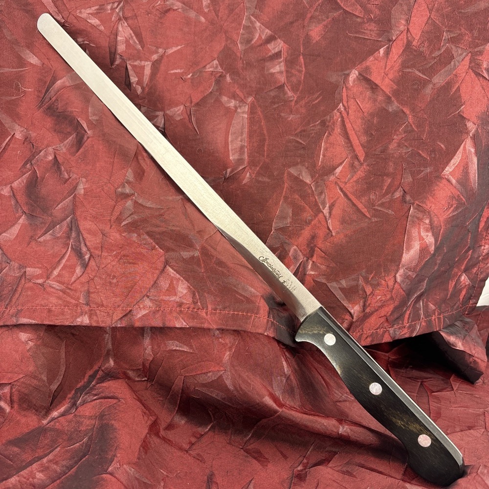 Eichenlaub Spezialstahl Hand Forged Carving Slicing Knife 17in Solingen Germany